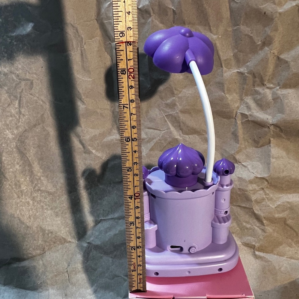 Lucky Castle LED Desk Lamp Purple Kawaii Castle Flower Night Light USB Powered - Picture 5 of 16